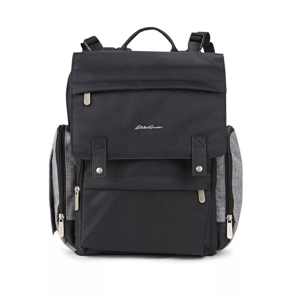 Eddie Bauer black diaper bag